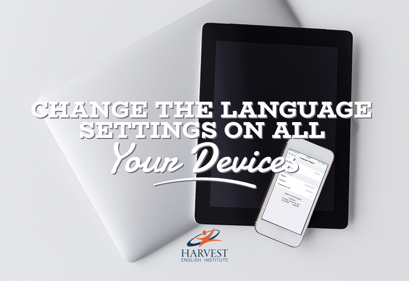 change device language settings